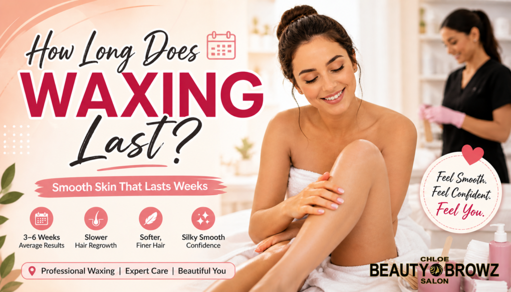 Woman enjoying smooth skin after professional waxing treatment